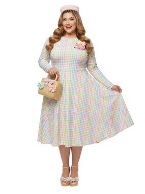 plus size pastel rainbow dress Sweet Society Pastel Rainbow Organza Tiered Dress Plus Size
